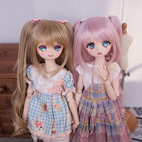 Amazon.co.jp: 1/3 BJDドールかつら 卷き毛ツインテール三分の一ドール